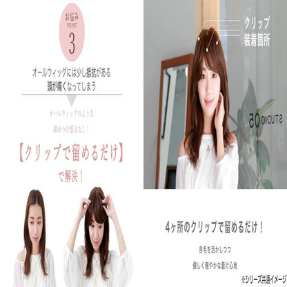 Priscilla 5-Minute Wig Nuance Straight Heat Resistant Ash Brown