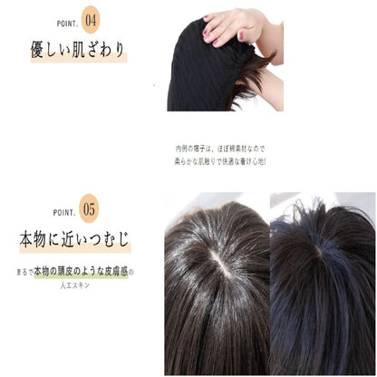 Priscilla Hat Wig Fit Short Heat Resistant Dark Brown
