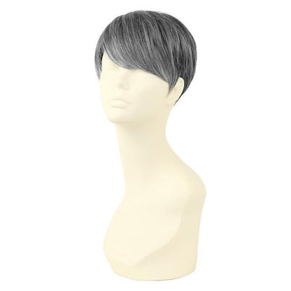 Priscilla Men's 5-Minute Wig Straight Short Heat Resistant
