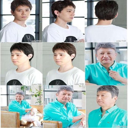 Priscilla Men's 5-Minute Wig Layered Short Heat Resistant