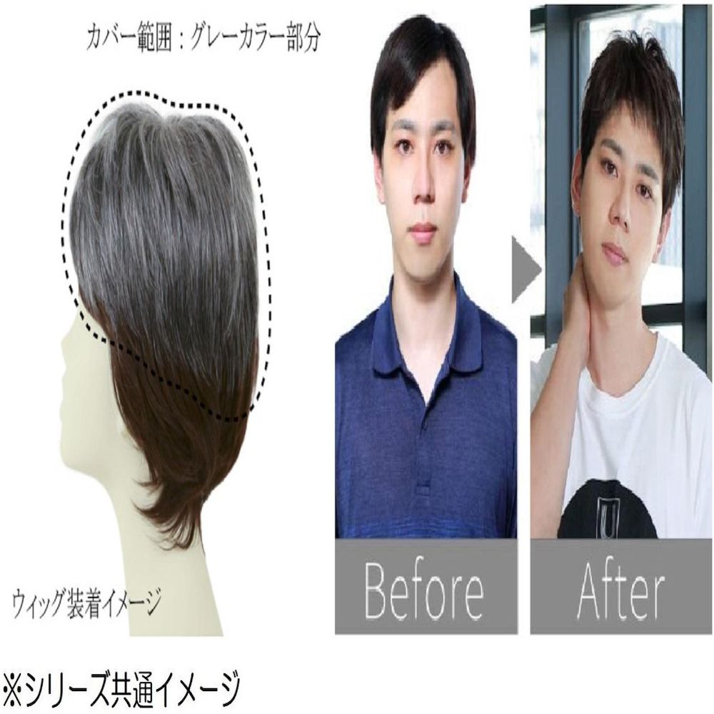 Priscilla Men's 5-Minute Wig Layered Short Heat Resistant