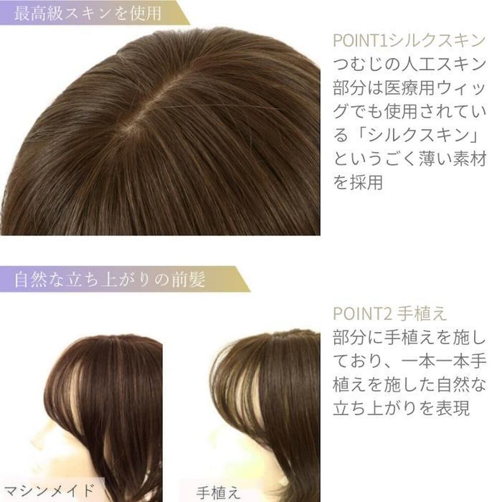 Priscilla Premium Gray Hair Cover Wig One-Length Long Type