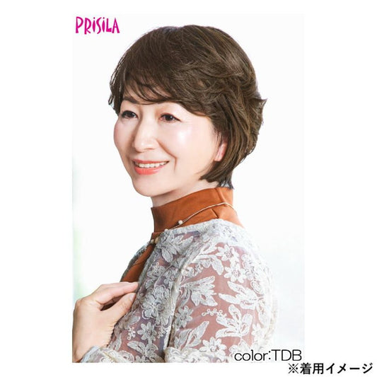 Priscilla Hat Wig Relax Rhythm Curl Short Heat Resistant