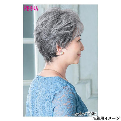 Priscilla Hat Wig Relax Mixed Curl Short Heat Resistant