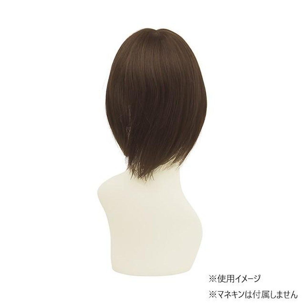 Priscilla Half Wig 100% Human Hair Long Ash Brown