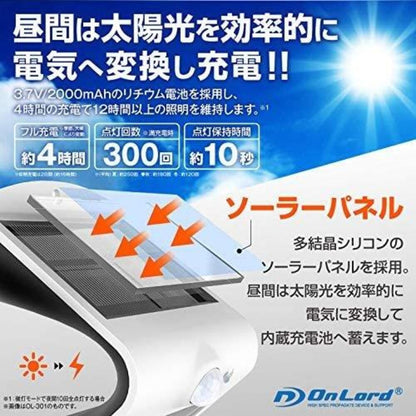 OnSquare Solar LED Sensor Wall Light 1 Unit