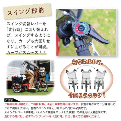E-PARTON Low-Type Electric Assist Tricycle
