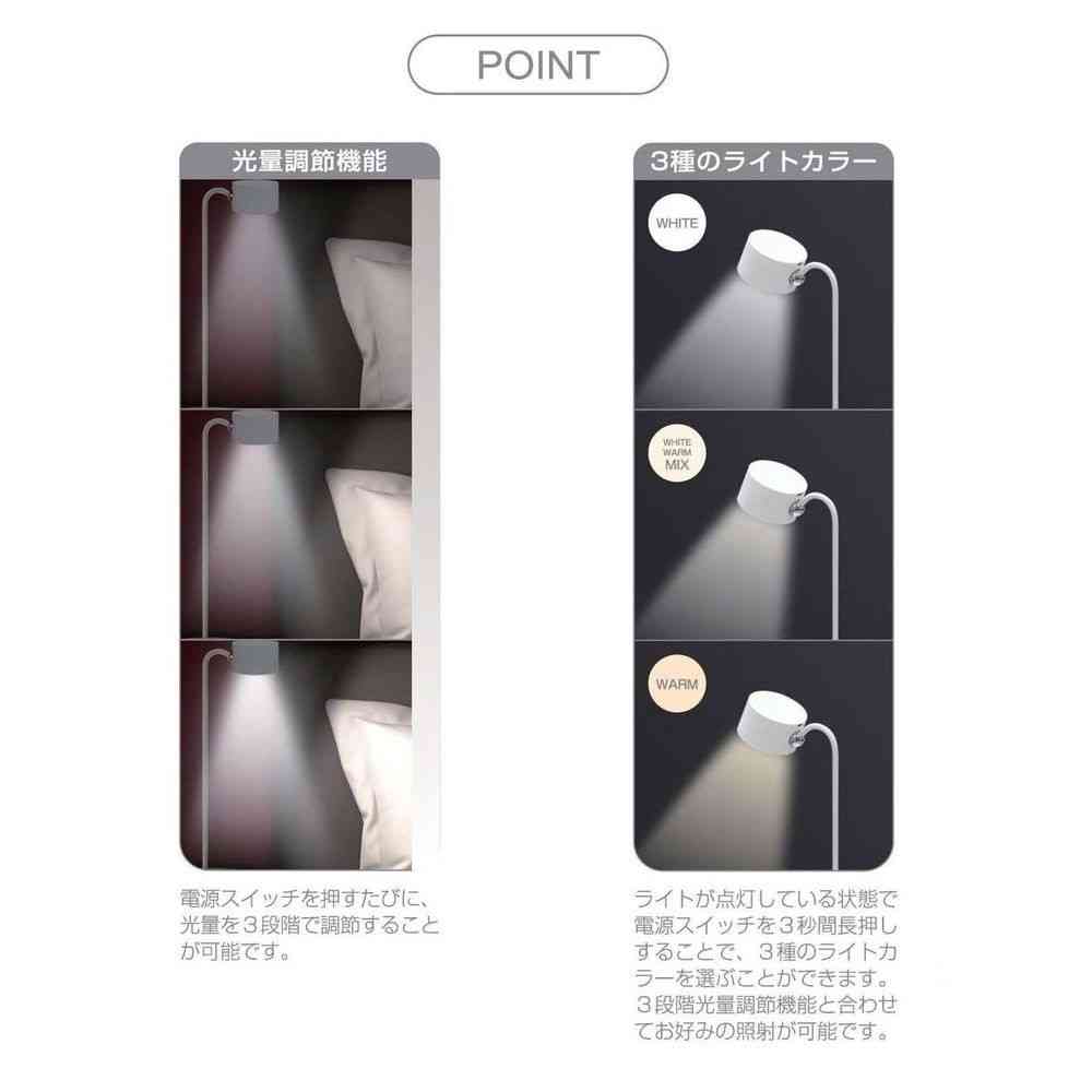 Trade One USB Rechargeable 2-Way Magnetic Stand Light (Round Type)