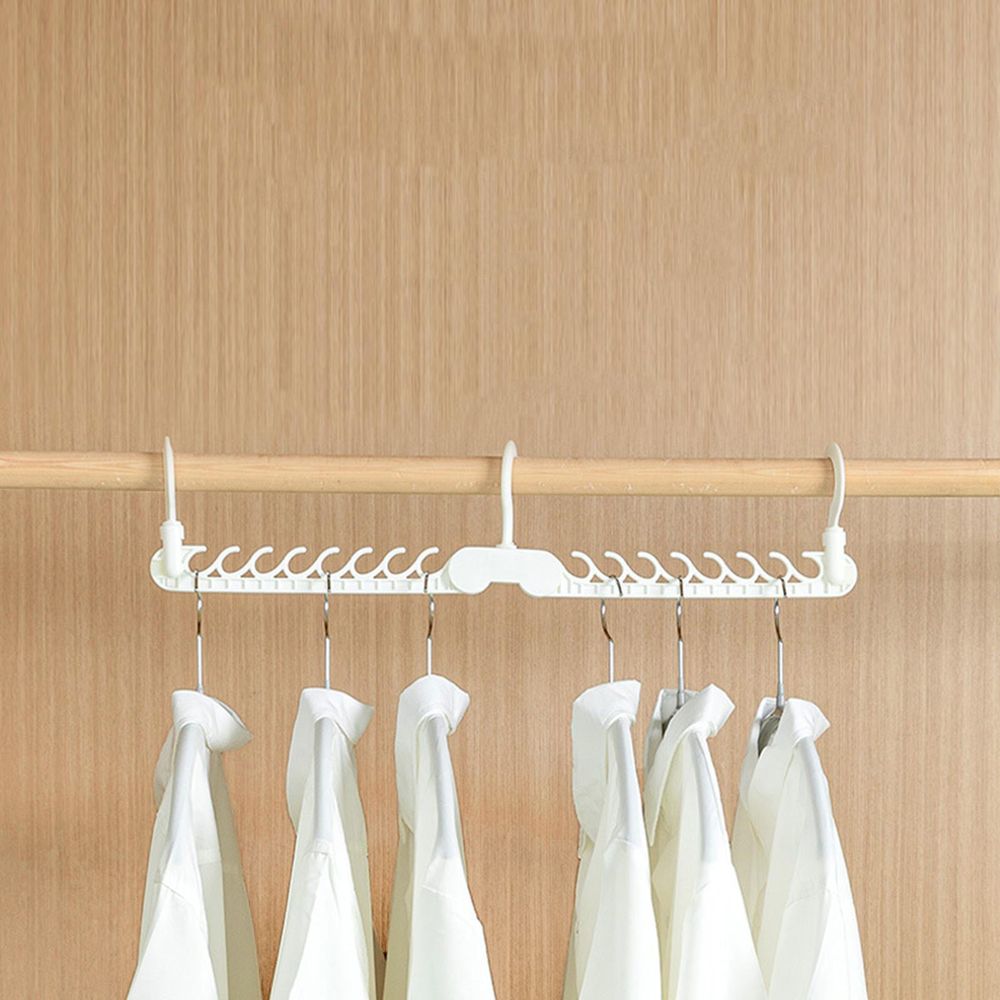 Trade One Space-Saving Folding Hanger Holder White