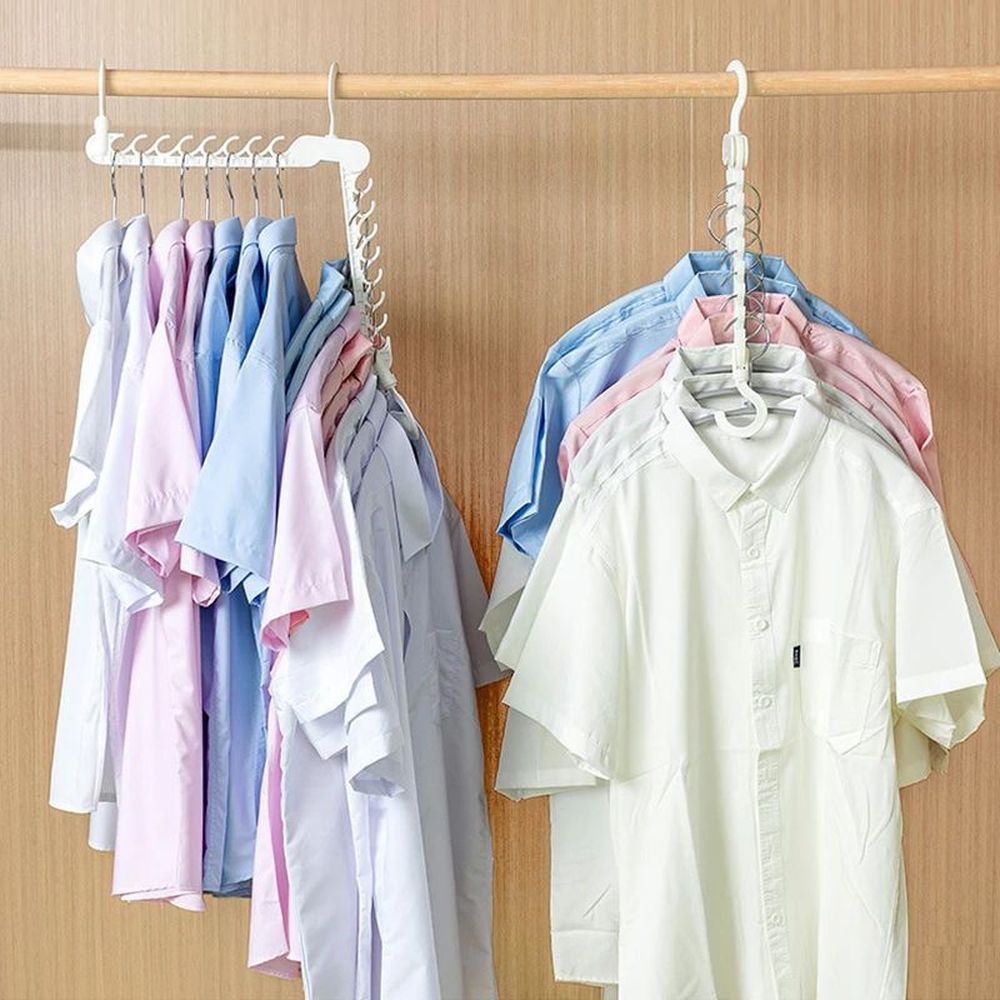 Trade One Space-Saving Folding Hanger Holder White
