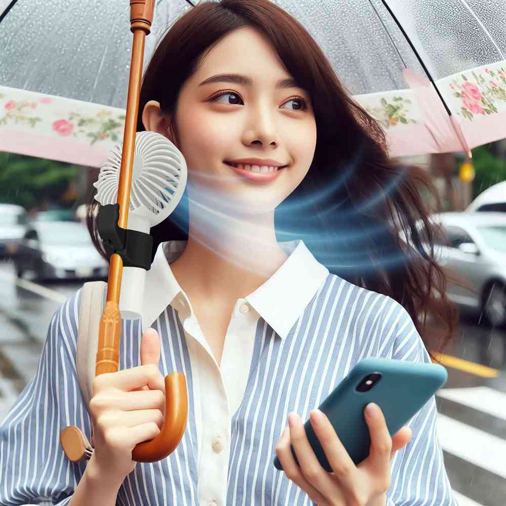 Trade One Umbrella Fan Clip Cat Paw Type Black 30897