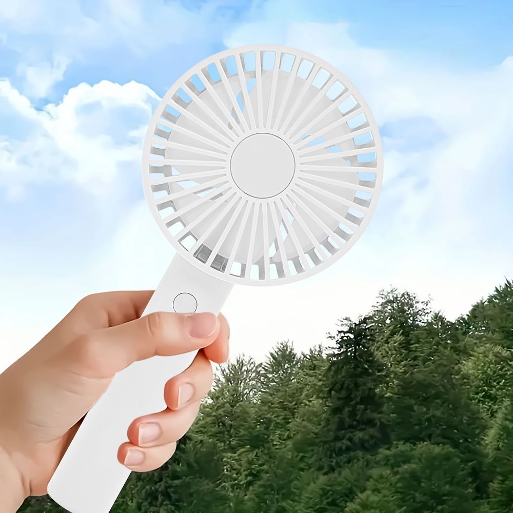 Trade One WINSY USB Rechargeable Auto Swing Fan White