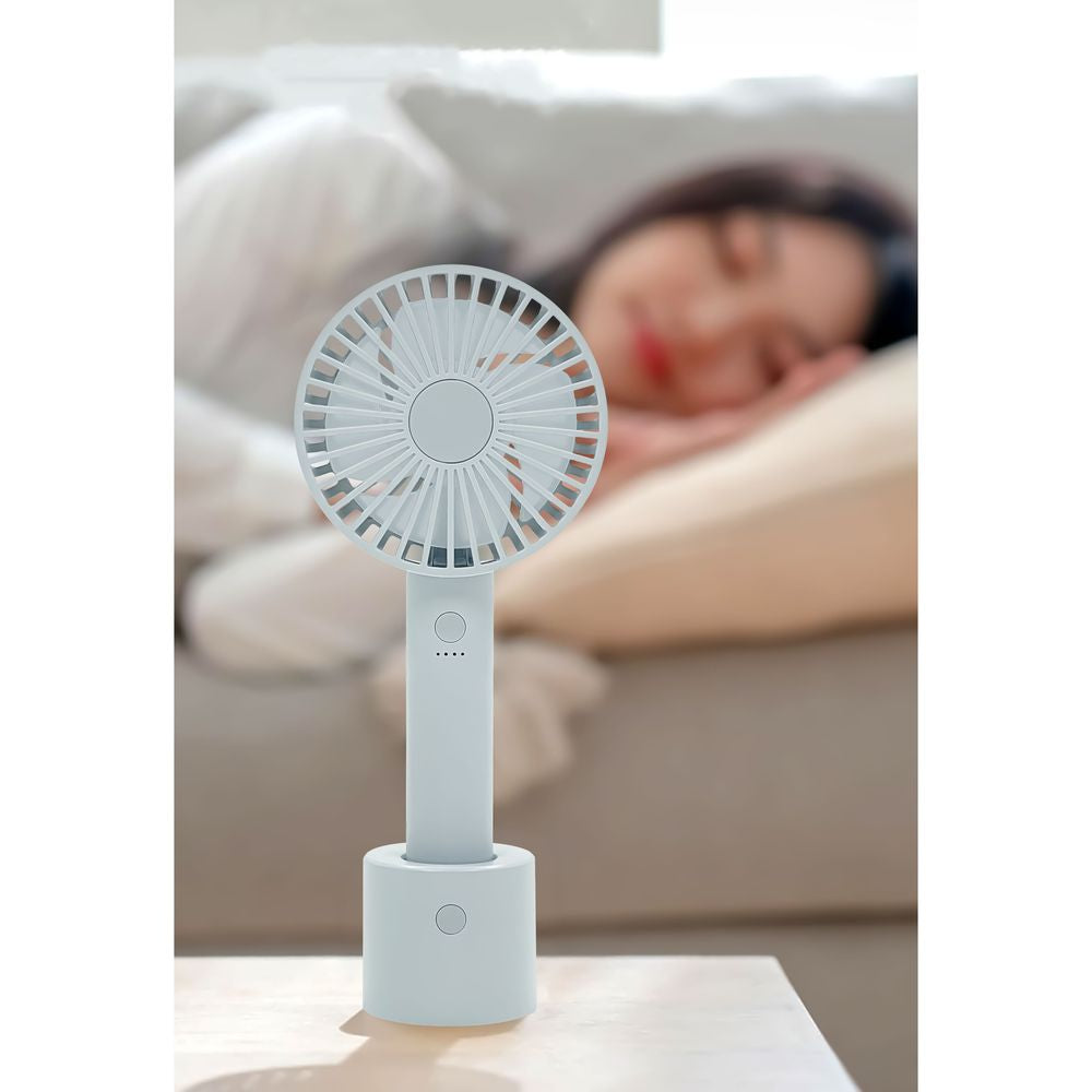 Trade One WINSY USB Rechargeable Auto Swing Fan Blue