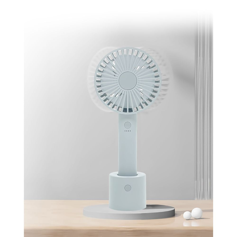 Trade One WINSY USB Rechargeable Auto Swing Fan Blue
