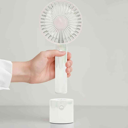 Trade One WINSY USB Rechargeable Auto-Swing Fan Aurora White 30907