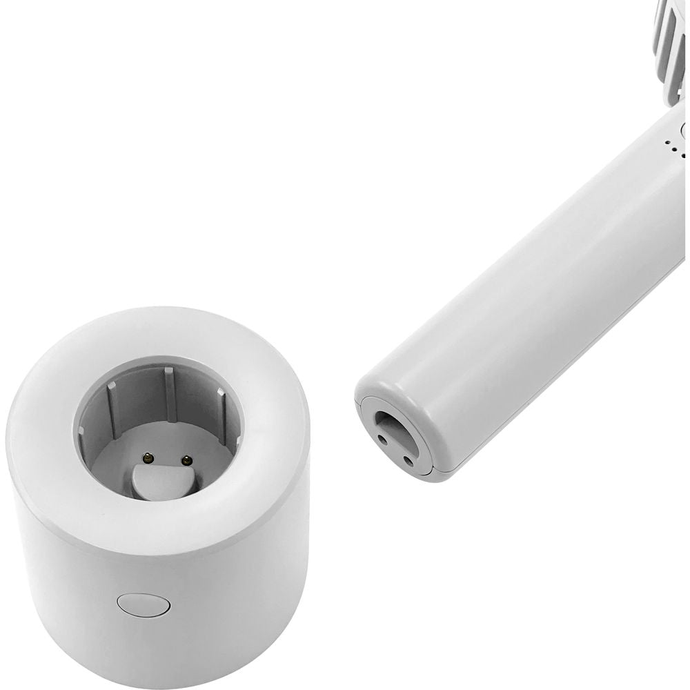 Trade One WINSY USB Rechargeable Auto Swing Fan Flower Type White