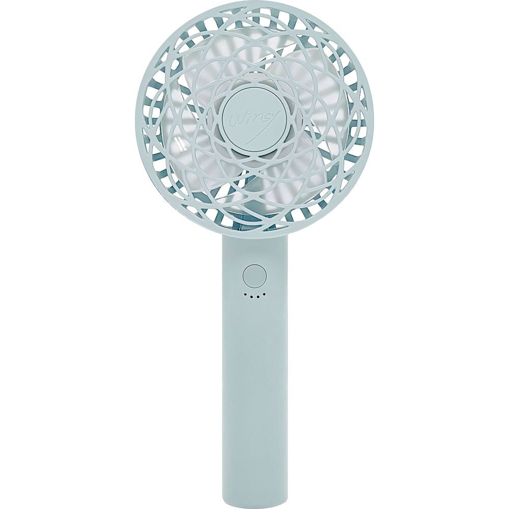 Trade One WINSY USB Rechargeable Auto Swing Fan Flower Type Blue