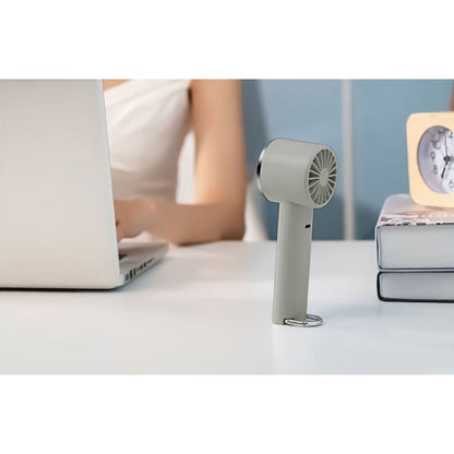 Trade One WINSY USB Rechargeable Peltier Fan with Carabiner Gray