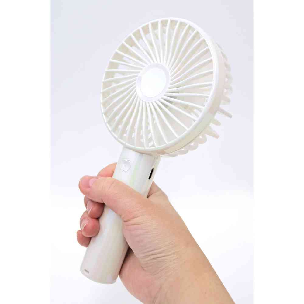 Trade One Wingy USB Rechargeable Handheld Fan with Stand / Aurora Color White 30936