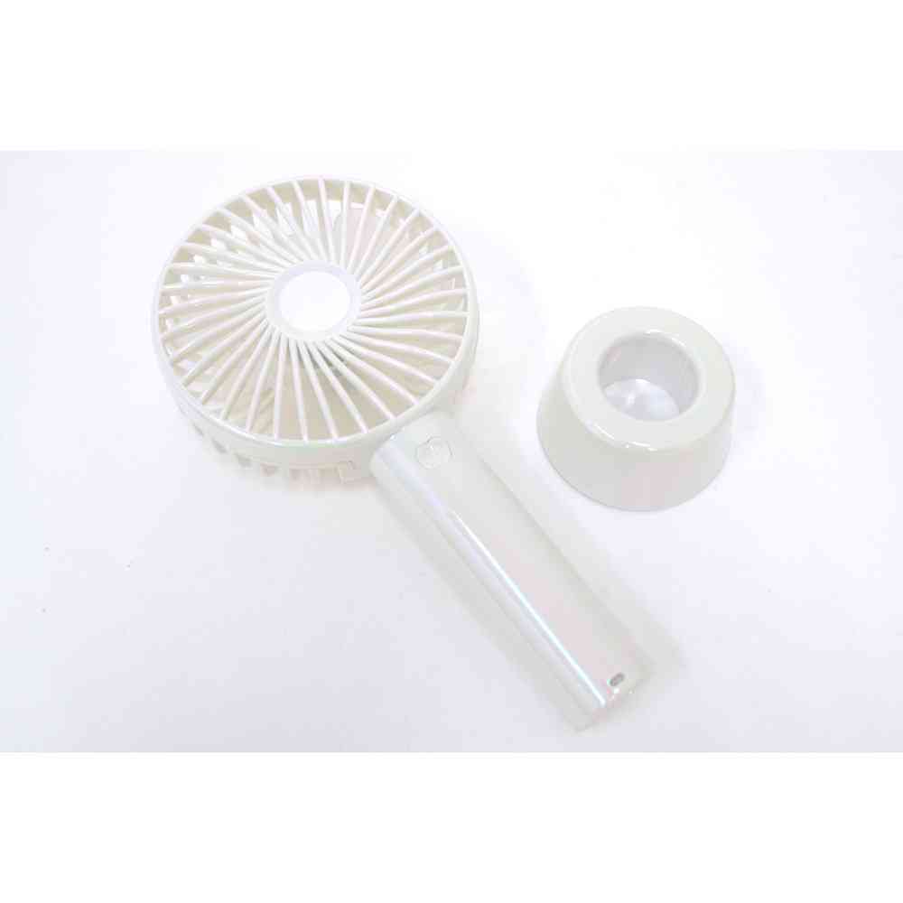 Trade One Wingy USB Rechargeable Handheld Fan with Stand / Aurora Color White 30936