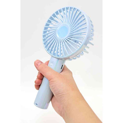 Trade One Wingy USB Rechargeable Handheld Fan with Stand / Aurora Color Blue 30937