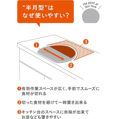 atomico Space-Saving Half-Moon Cutting Board