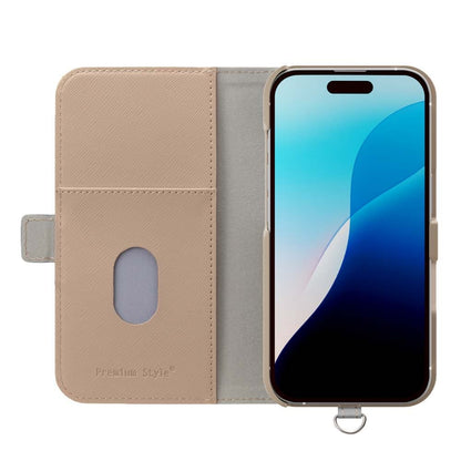 PGA Flip Cover for iPhone 16 Saffiano Beige PG-24AFP04BE 75g