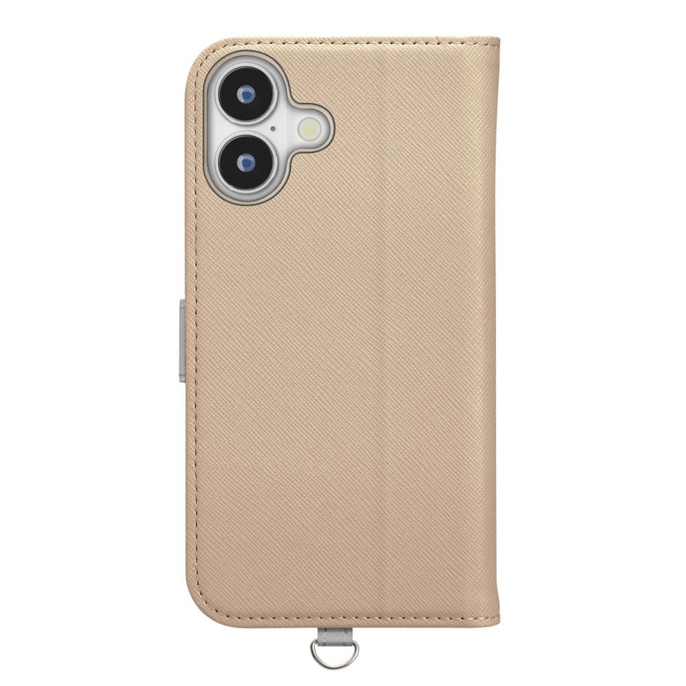 PGA Flip Cover for iPhone 16 Saffiano Beige PG-24AFP04BE 75g
