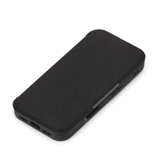 PGA iPhone 16 Glass Flip Case Nylon Mesh/Black PG-24AGF04BK 70g