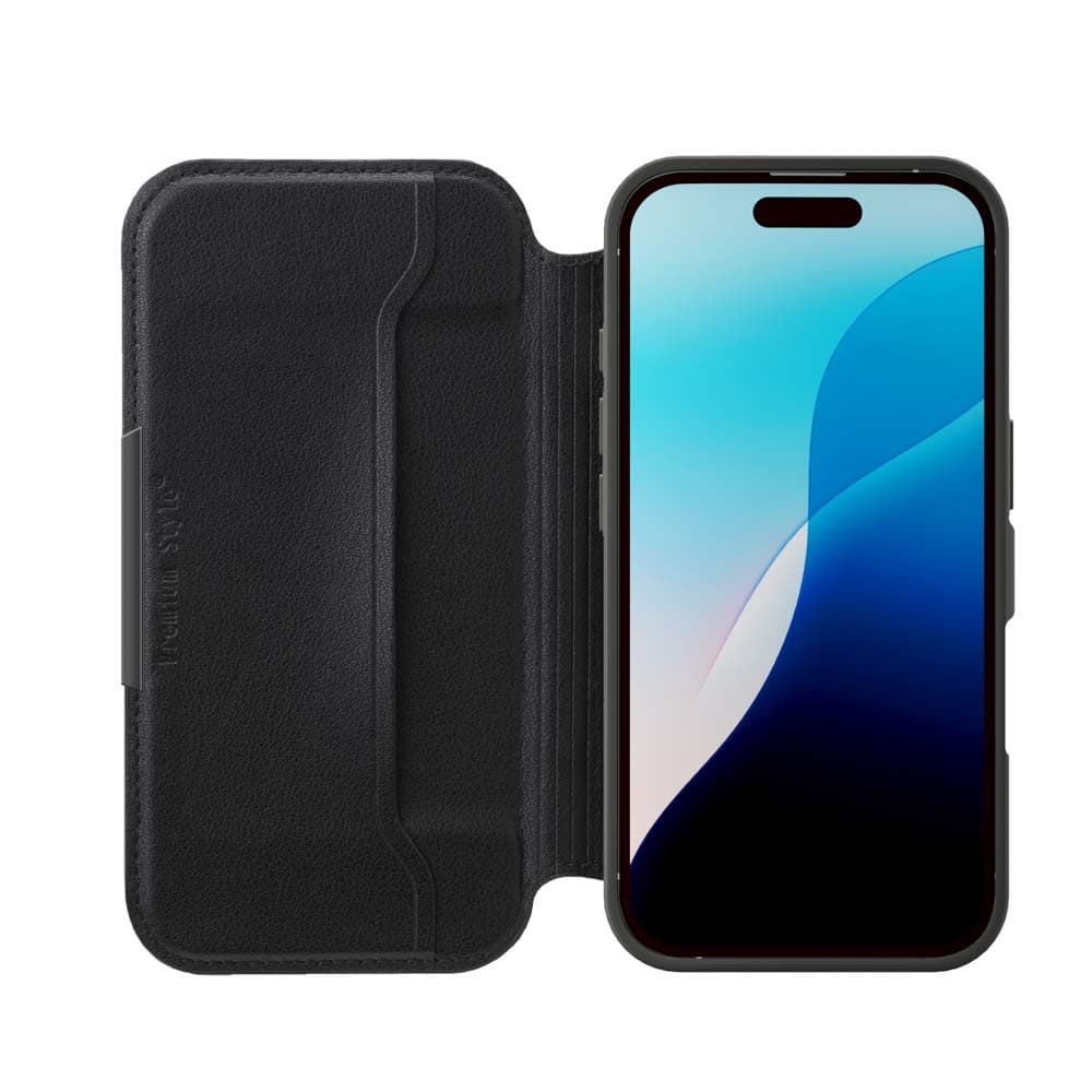 PGA iPhone 16 Glass Flip Case Nylon Mesh/Black PG-24AGF04BK 70g