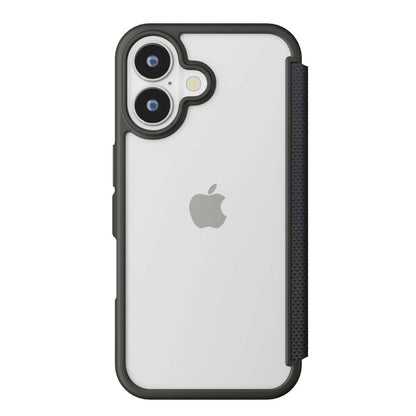 PGA iPhone 16 Glass Flip Case Nylon Mesh/Black PG-24AGF04BK 70g