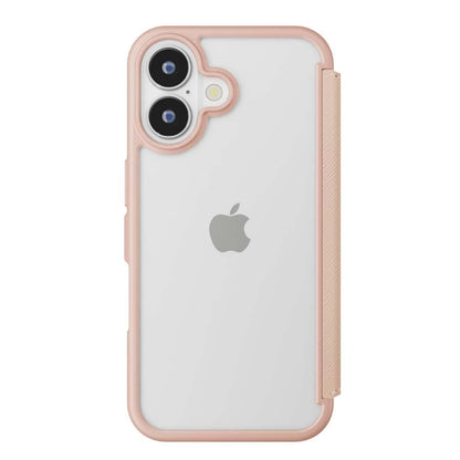 PGA Glass Flip Case for iPhone 16 Saffiano Pink PG-24AGF06PK 70g