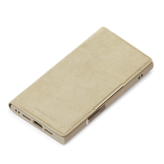 PGA Clear Flip Case for iPhone 16 Suede Beige PG-24ACF08BE 70g