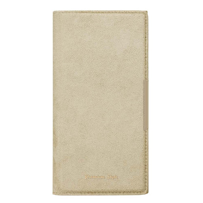 PGA Clear Flip Case for iPhone 16 Suede Beige PG-24ACF08BE 70g
