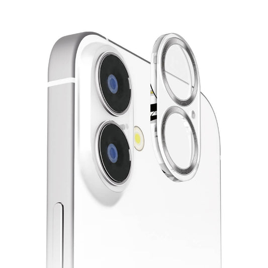 PGA iPhone 16/16 Plus Dual Camera Full Protector Clear/Silver