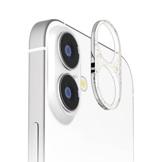 PGA iPhone 16/16 Plus Dual Camera Lens Frame Glitter
