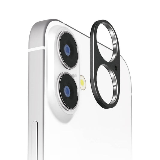 PGA iPhone 16/16 Plus Dual Camera Lens Frame Aluminum/Black