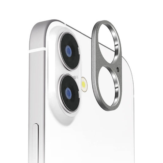 PGA iPhone 16/16 Plus Dual Camera Lens Frame Aluminum/Silver 2g