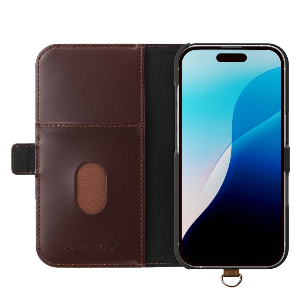 PGA iPhone 16 Pro Flip Cover Black PG-24BFP02BK