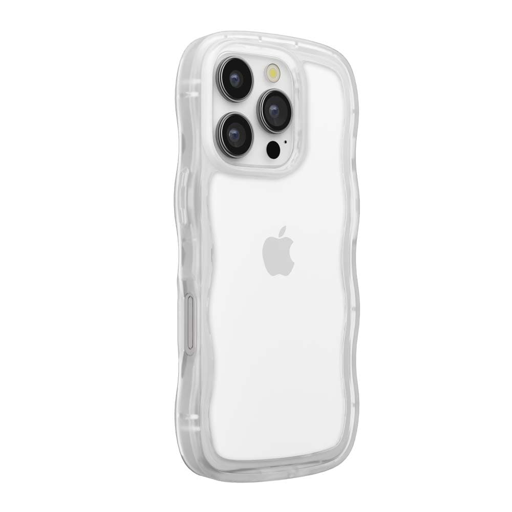 PGA Clear Wave Case for iPhone 16 Pro Clear PG-24BWTP01CL 31g