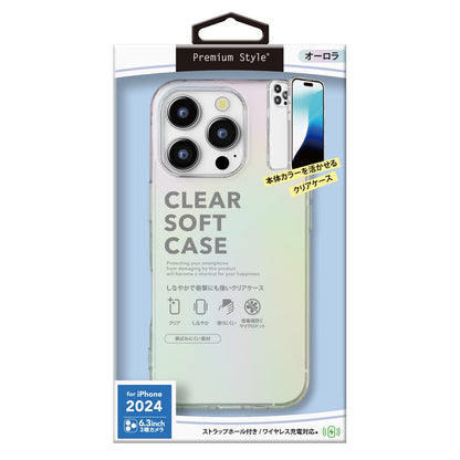 PGA Aurora Clear Soft Case for iPhone 16 Pro PG-24BTP02AR 25g