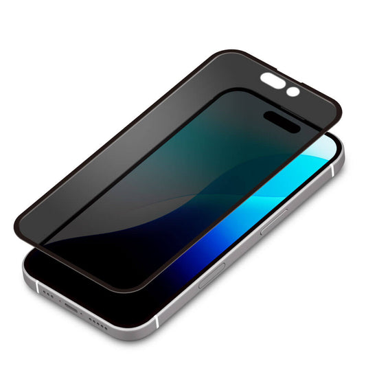 PGA iPhone 16 Pro Full Liquid Crystal Protection Glass Corner Break Prevention PET Frame Privacy G-24BGLF03MB 13g