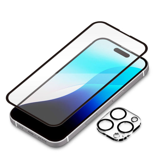 PGA iPhone 16 Pro Full Liquid Crystal Protection Glass Corner Break Prevention PET Frame PG-24BGLFPST 13g