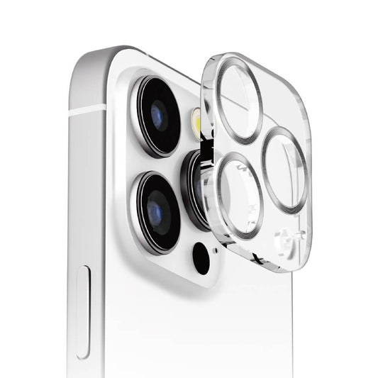 PGA iPhone 16 Pro/16 Pro Max Camera Full Protector Clear Silver 3g