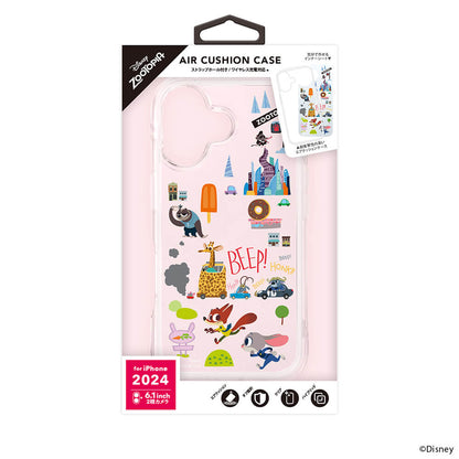 PGA Air Cushion Case for iPhone 16 Zootopia PG-D24APT01ZTP