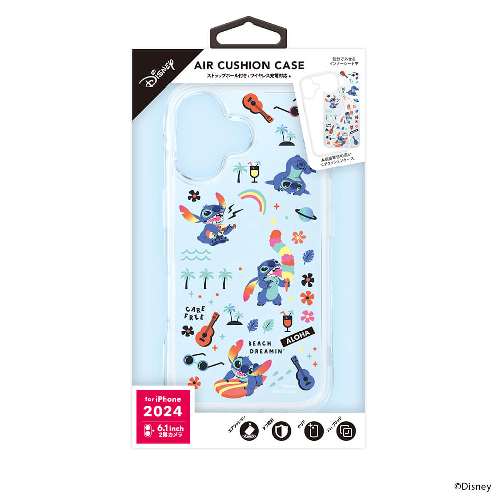 PGA Air Cushion Case for iPhone 16 - Stitch PG-D24APT04STI