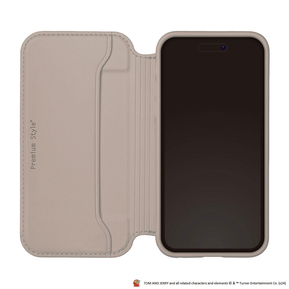 PGA Glass Flip Case for iPhone 16 - Tom and Jerry PG-W24AGF01TAJ