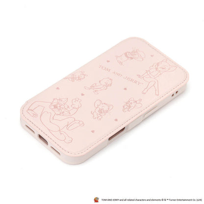 PGA Glass Flip Case for iPhone 16 - Tom and Jerry PG-W24AGF02TAJ
