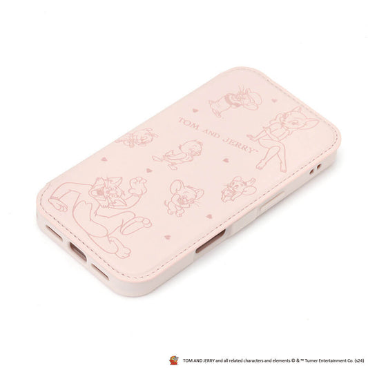 PGA Glass Flip Case for iPhone 16 - Tom and Jerry PG-W24AGF02TAJ