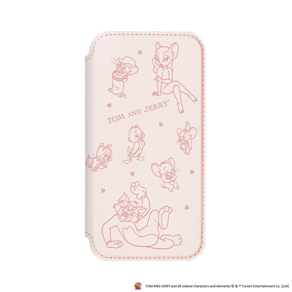PGA Glass Flip Case for iPhone 16 - Tom and Jerry PG-W24AGF02TAJ